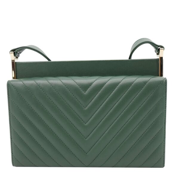 Chanel  Reissue Box Chevron Lambskin Leather Clutch Bag Green - Picture 4 of 13